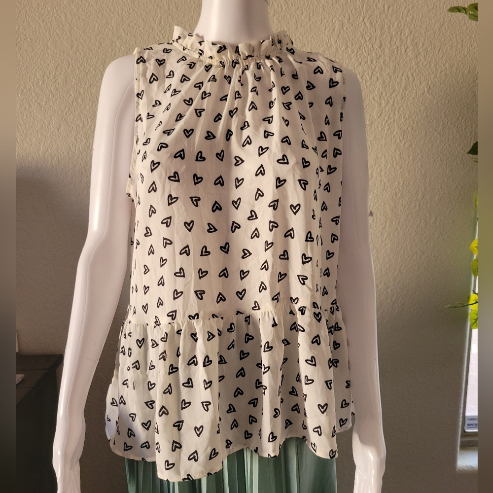 Loft Peplum Heart Blouse